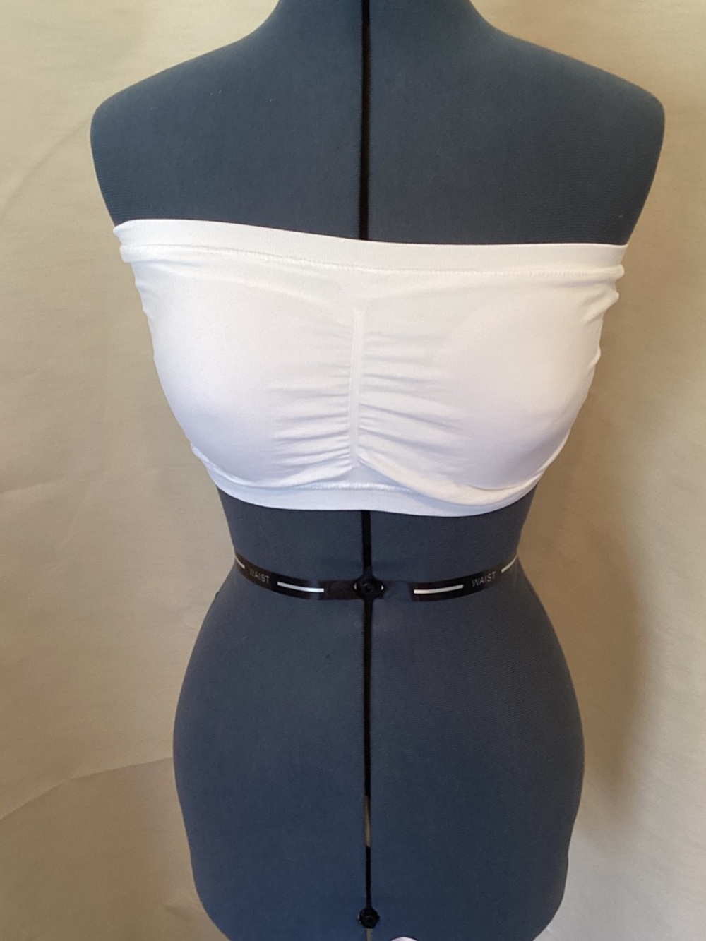 White Strapless Bandeau Top - Women